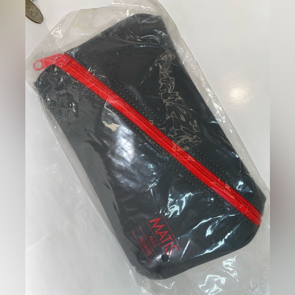 Matis Paris Homme Black and Red Men's Toiletry Bag